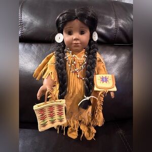 Pleasant Company American Girl Kaya 18” Doll w Meet Outfit & Accessories
